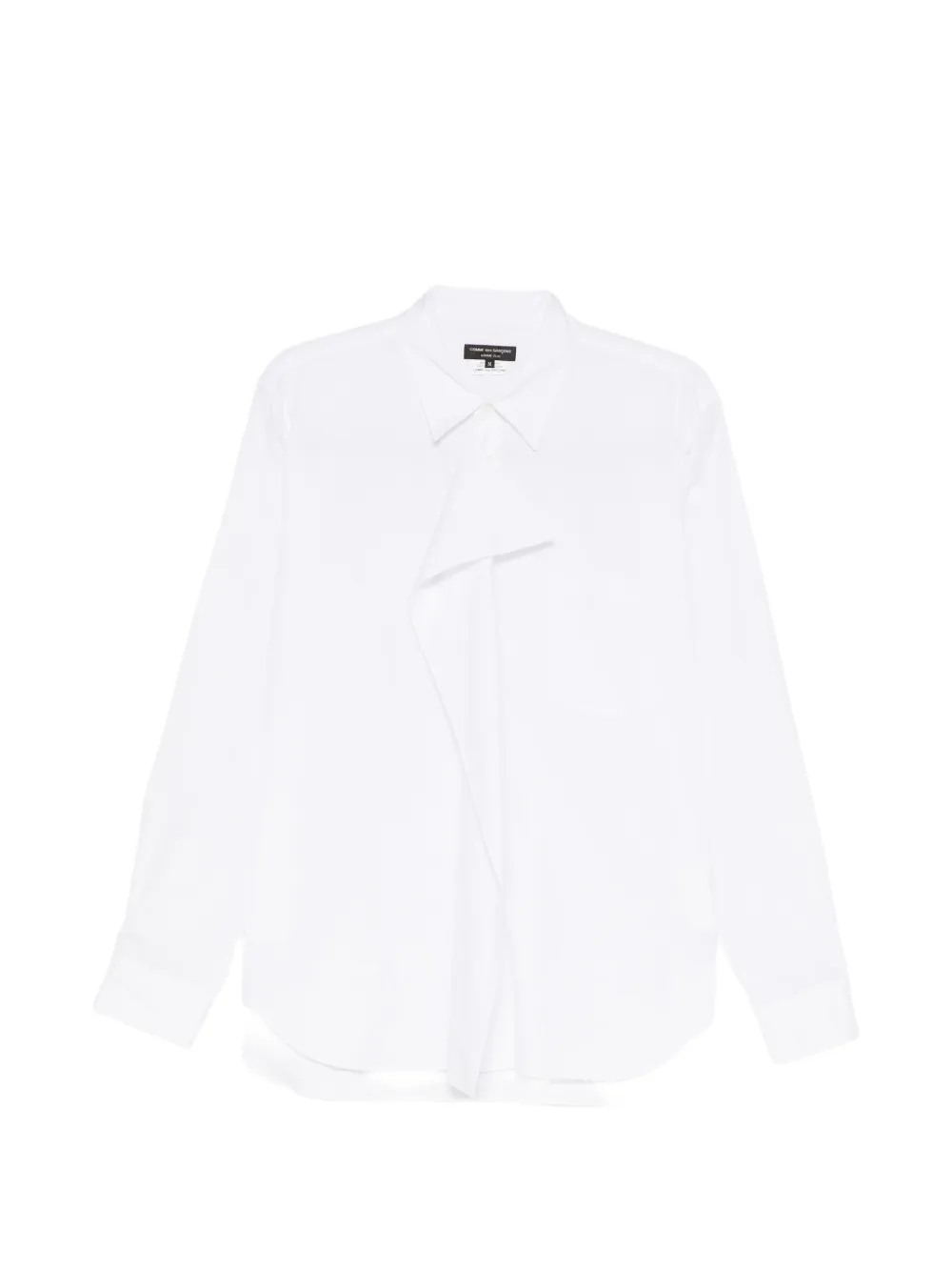 Comme des Garçons Homme Plus asymmetric-panel shirt - Bianco