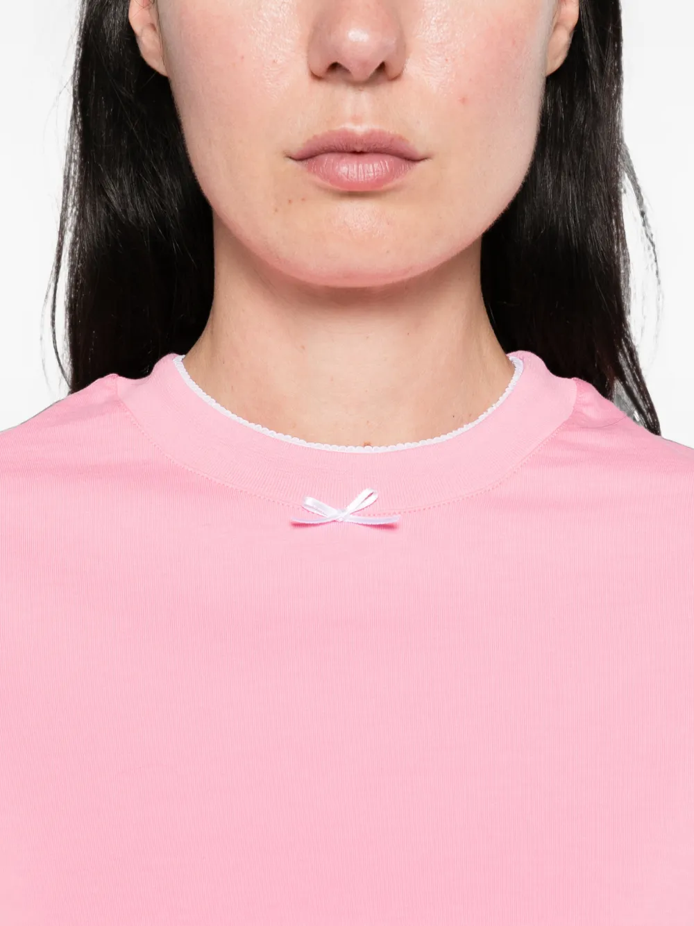 Marie Adam-Leenaerdt T-shirt met strikdetail Roze