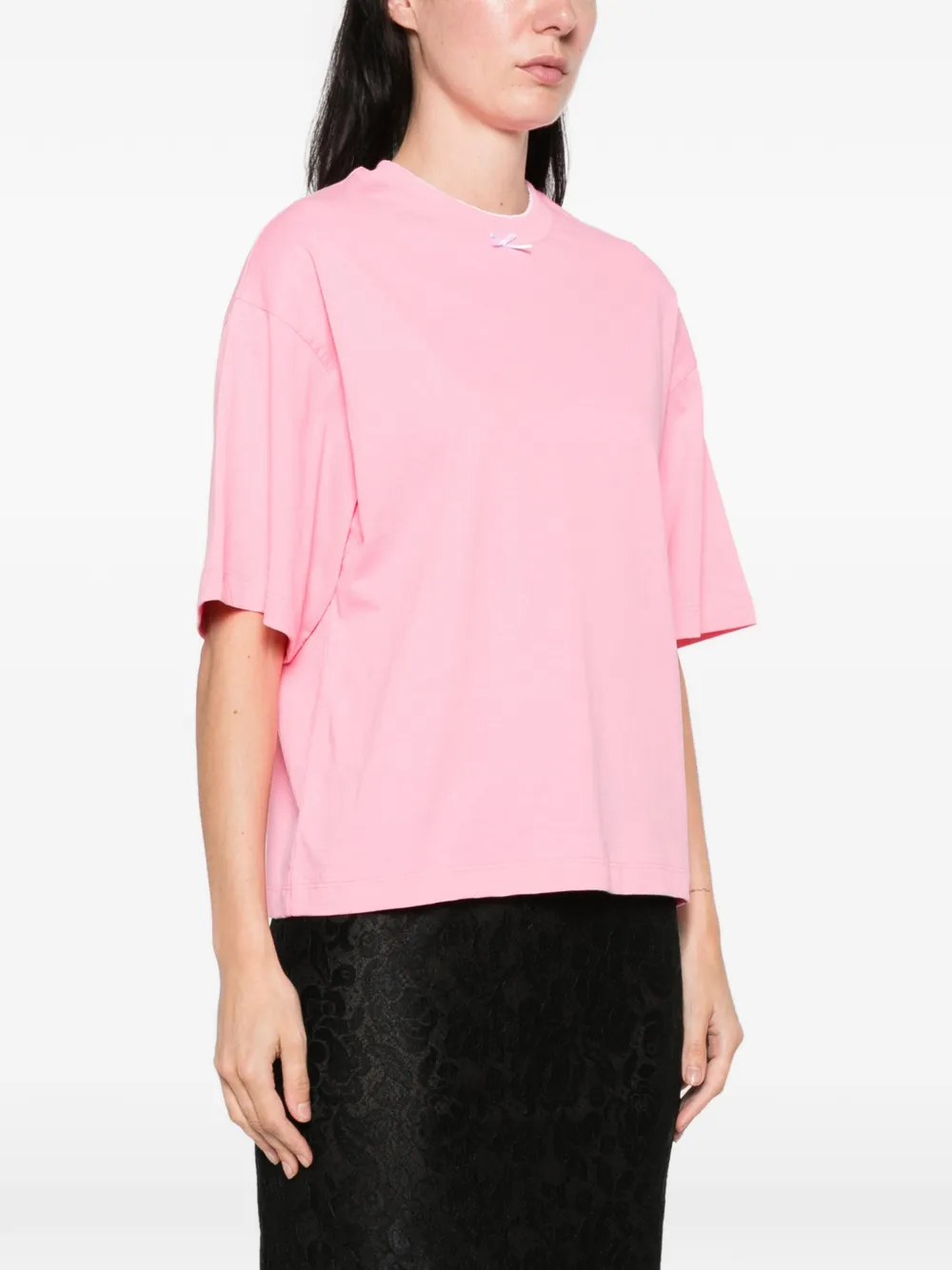 Marie Adam-Leenaerdt T-shirt met strikdetail Roze