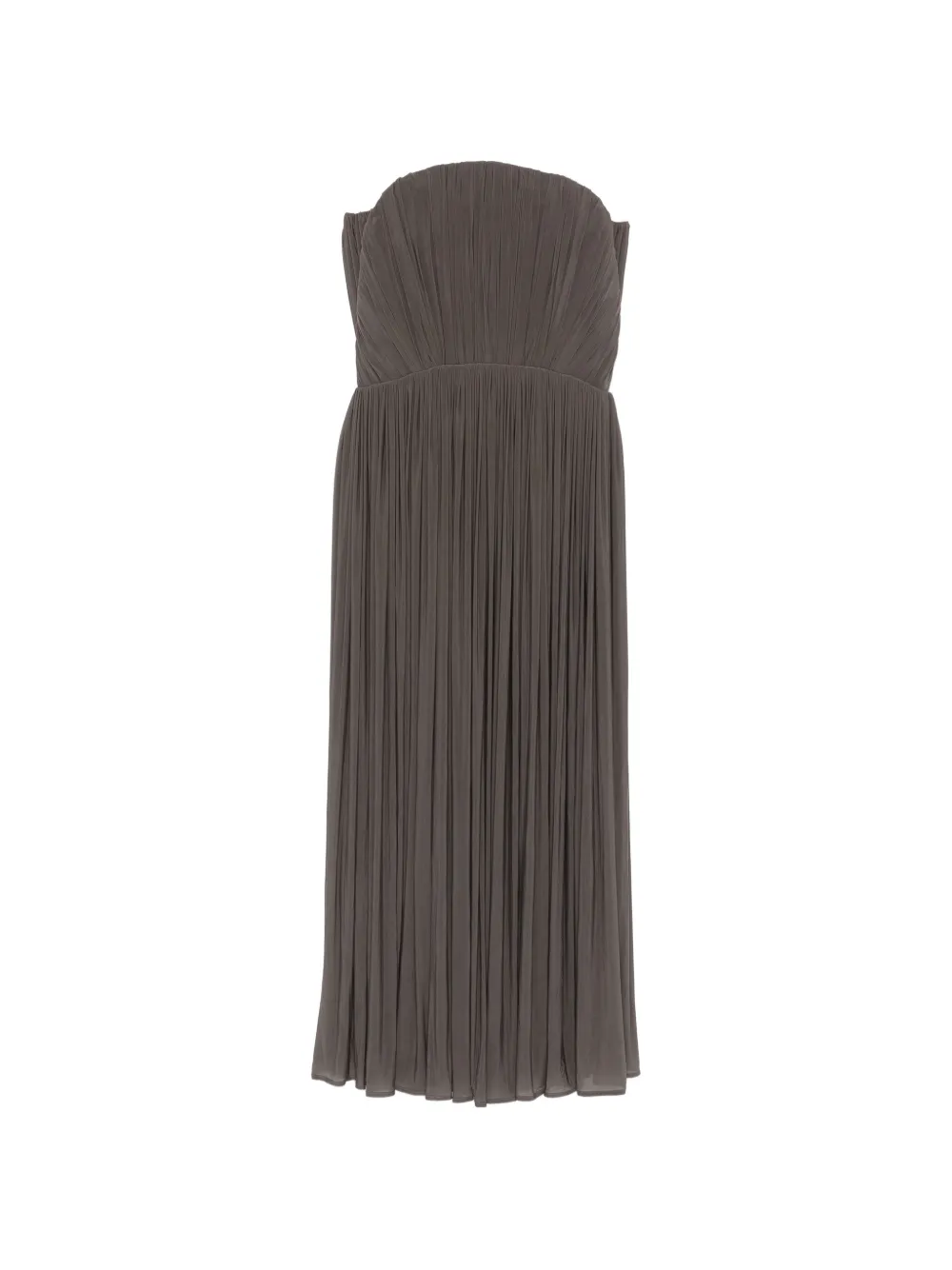Magda Butrym strapless midi dress - Grigio