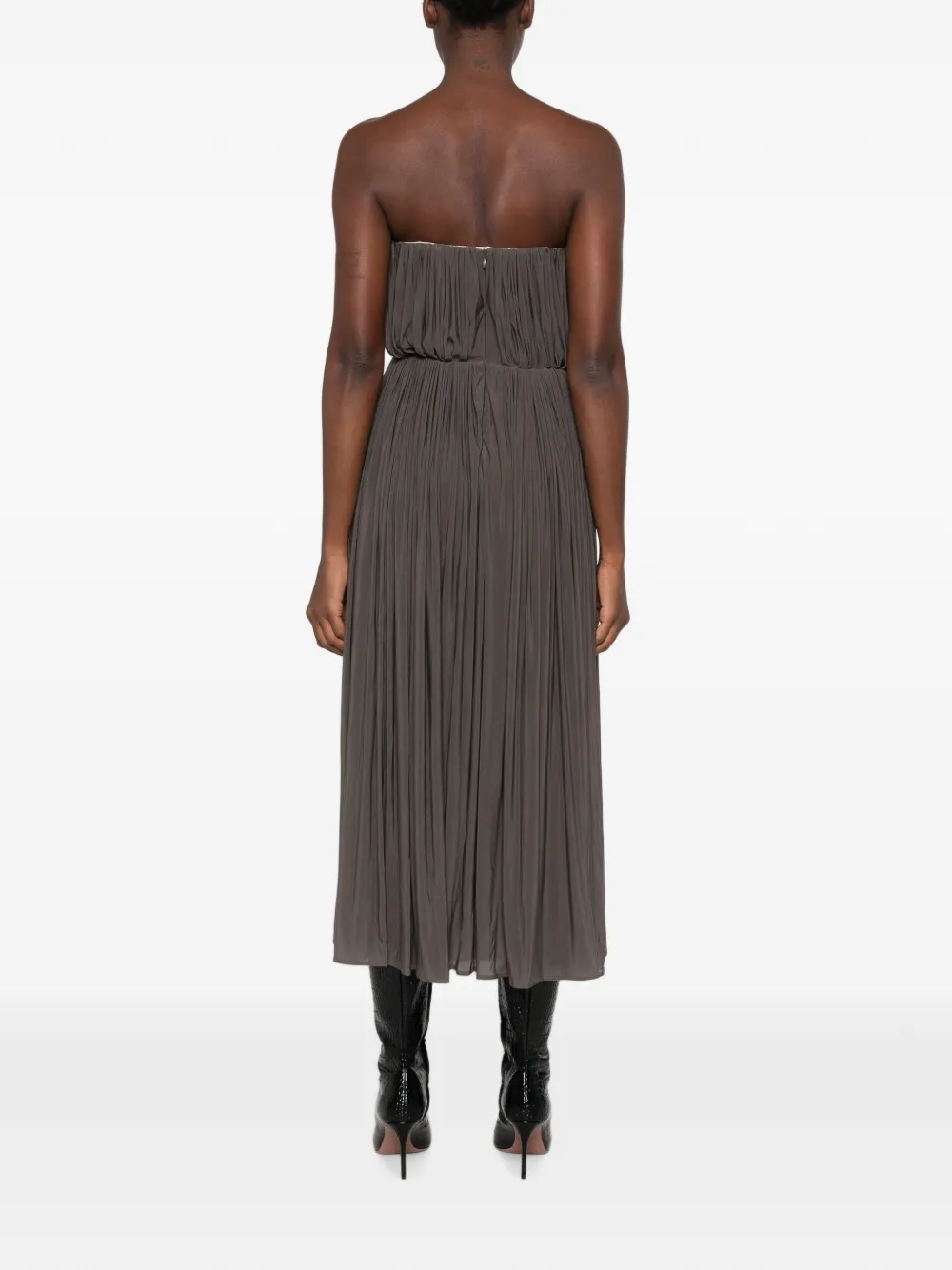 Magda Butrym Strapless midi-jurk Grijs