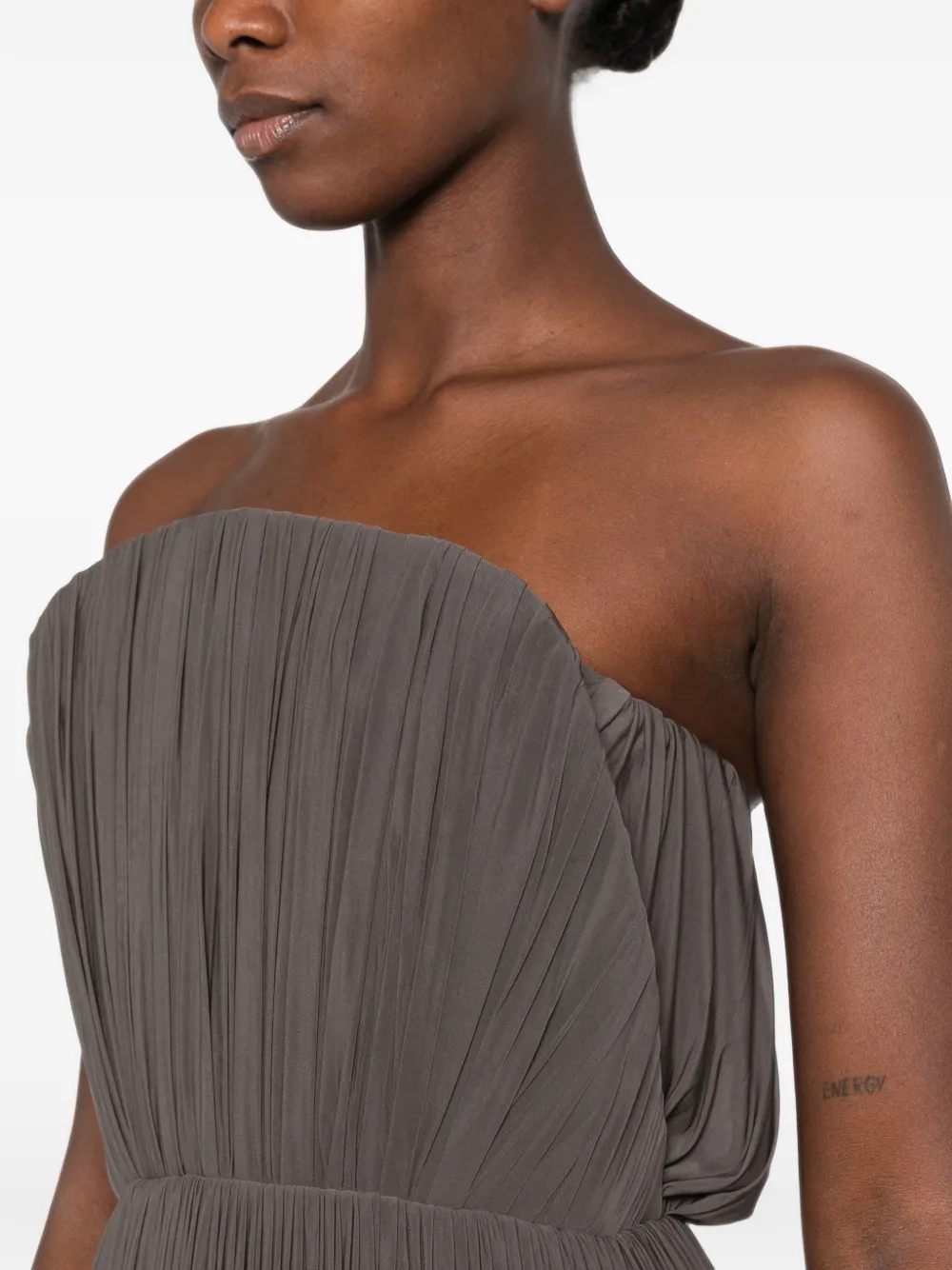 Magda Butrym Strapless midi-jurk Grijs
