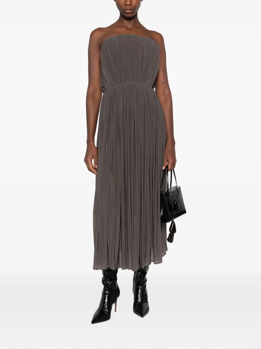 Magda Butrym Strapless midi-jurk Grijs