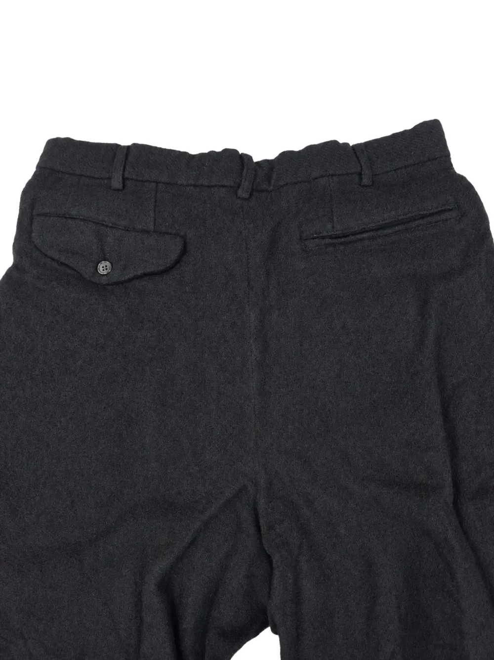 Black Comme Des Garçons Geplooide shorts Zwart