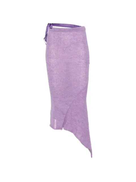 Barbara Bologna asymmetric-hem knitted midi skirt