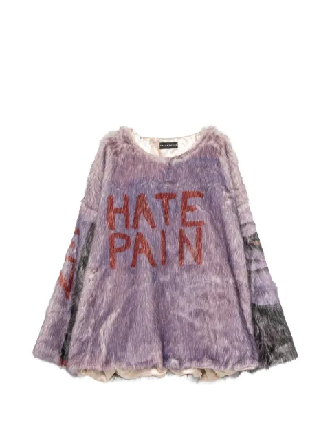 Barbara Bologna faux-fur graphic-print sweater