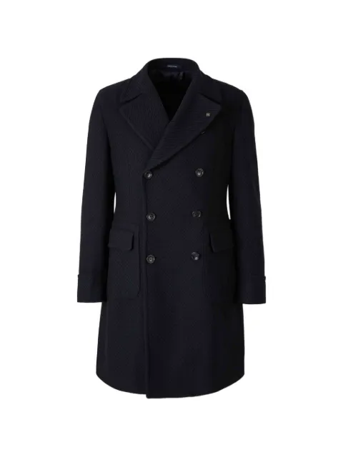 Tagliatore double-breasted lapel-collar coat