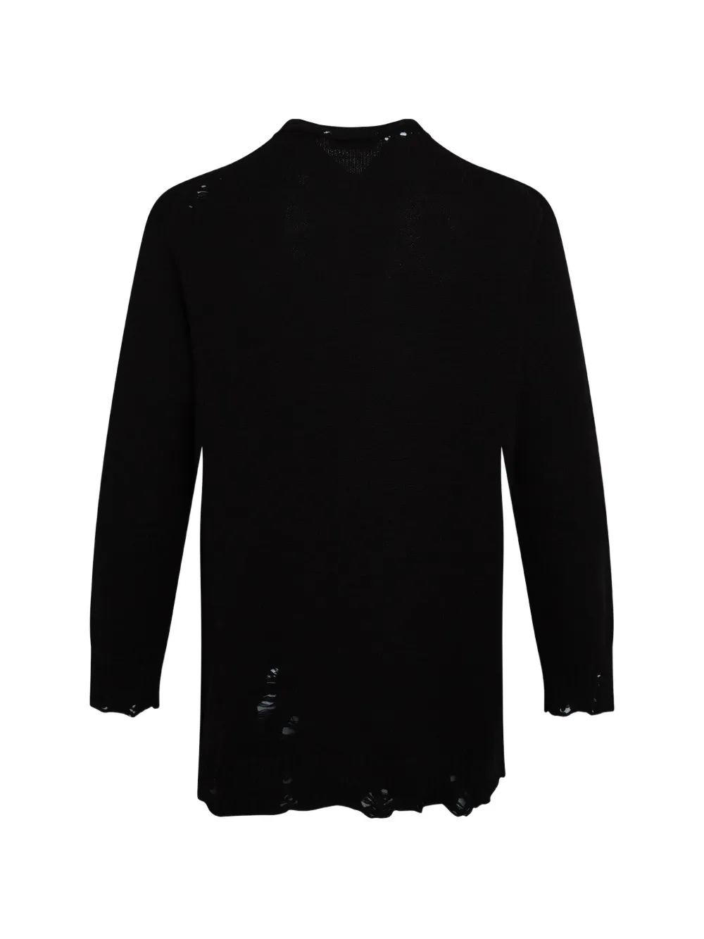 Yohji Yamamoto Gerafelde wollen trui Rood