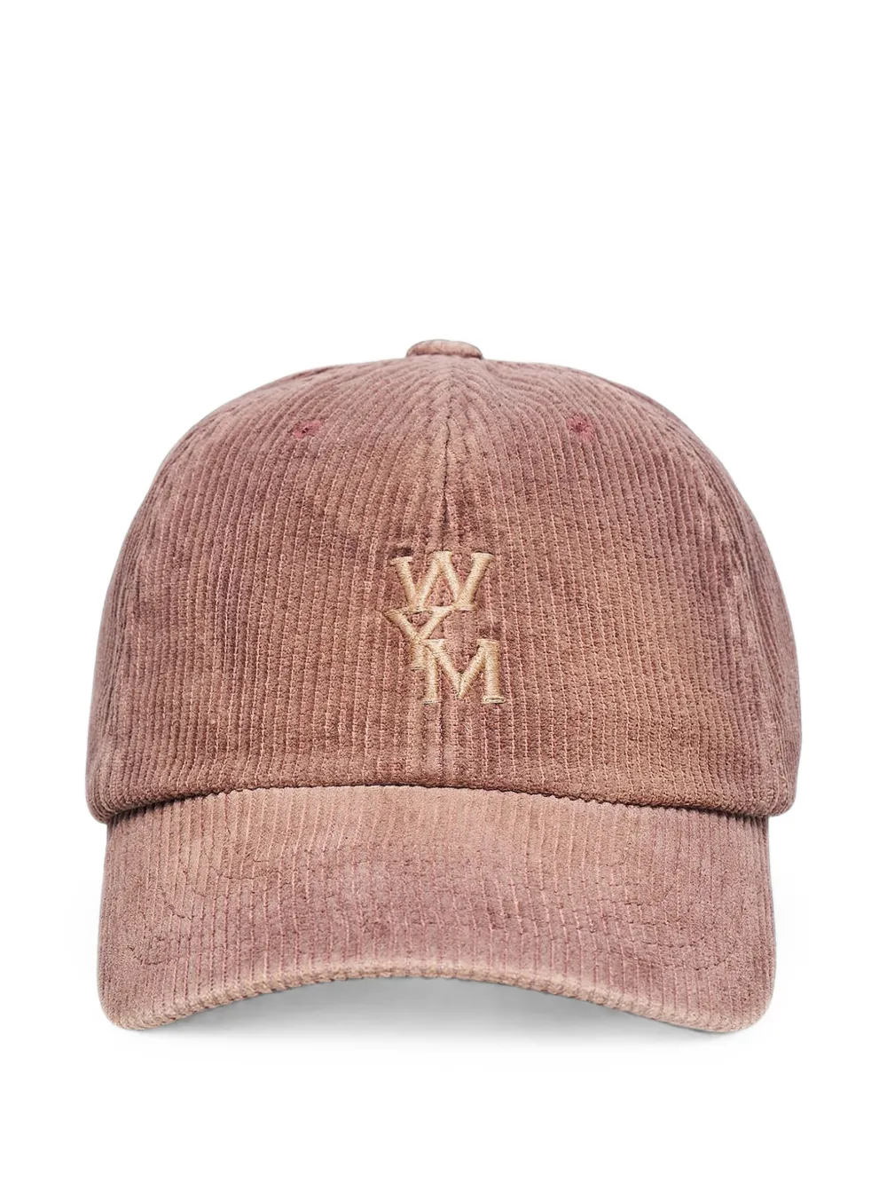 Wooyoungmi Logo-embroidered Corduroy Cap In Red