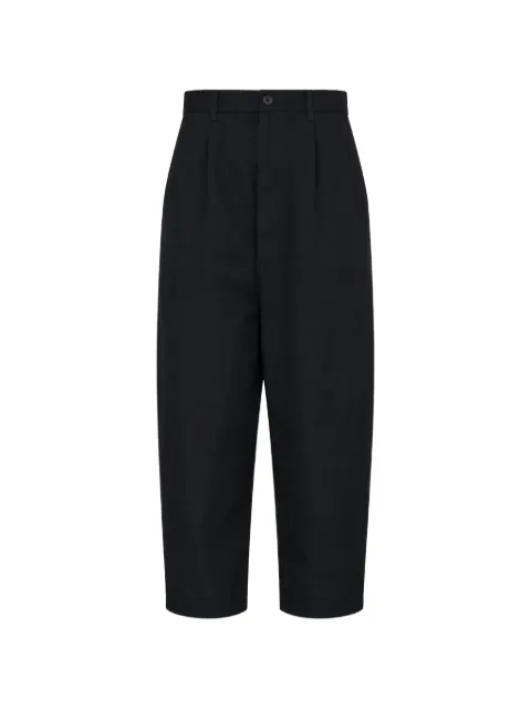 Junya Watanabe MAN garment-dyed pleated cropped trousers