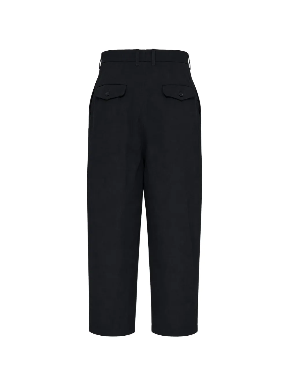 Junya Watanabe MAN Geverfde cropped plooibroek Zwart