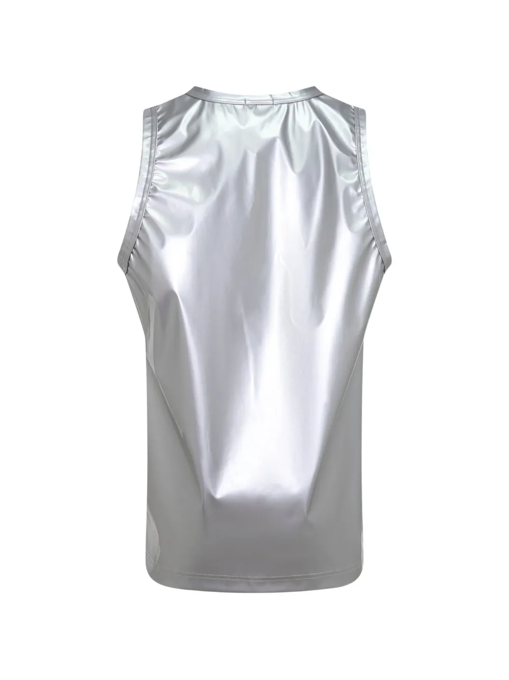 Comme des Garçons Homme Plus T-shirt met metallic-effect Zilver