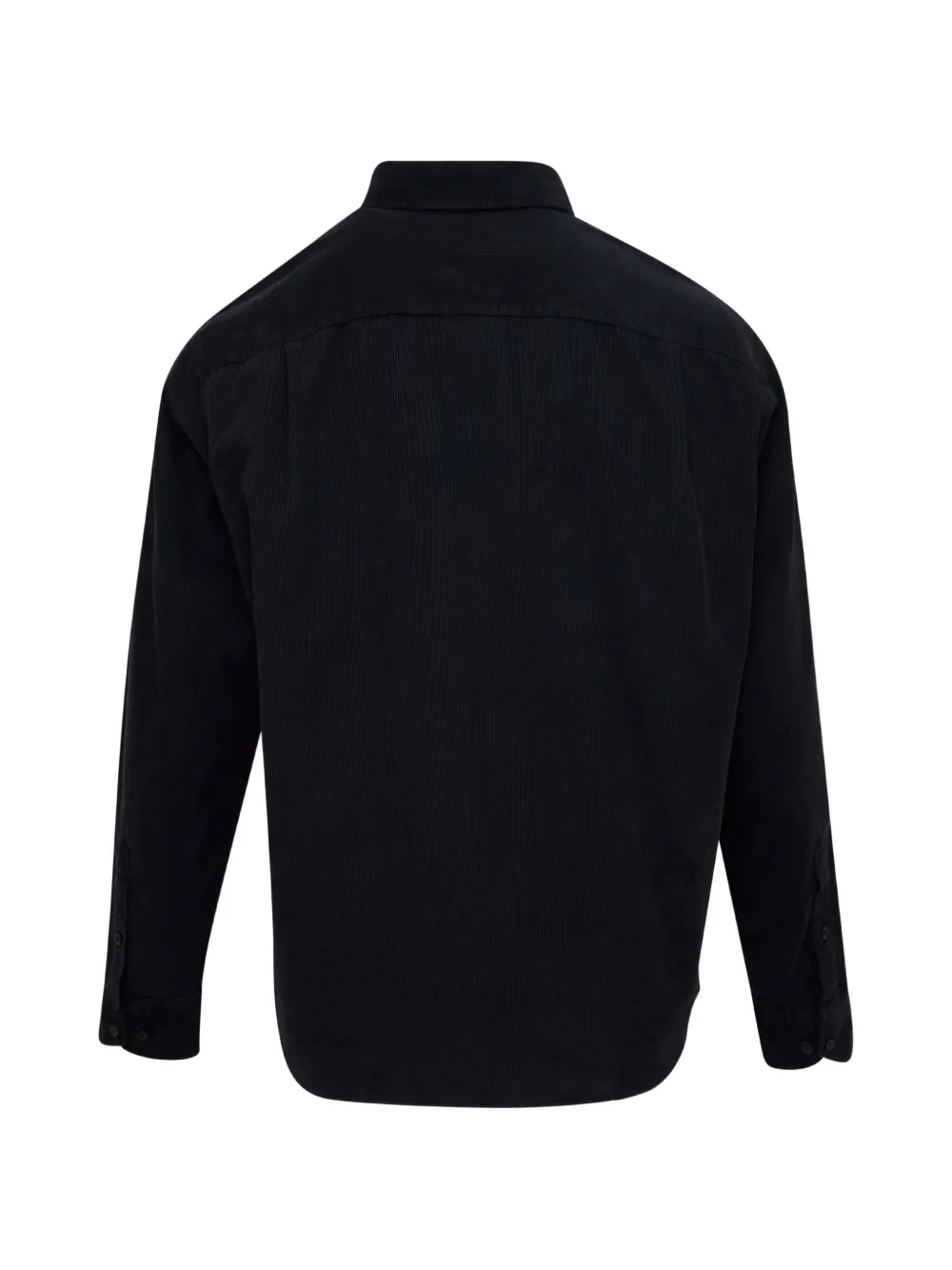 rag & bone Ribfluwelen overhemd met zak aan de voorkant Zwart