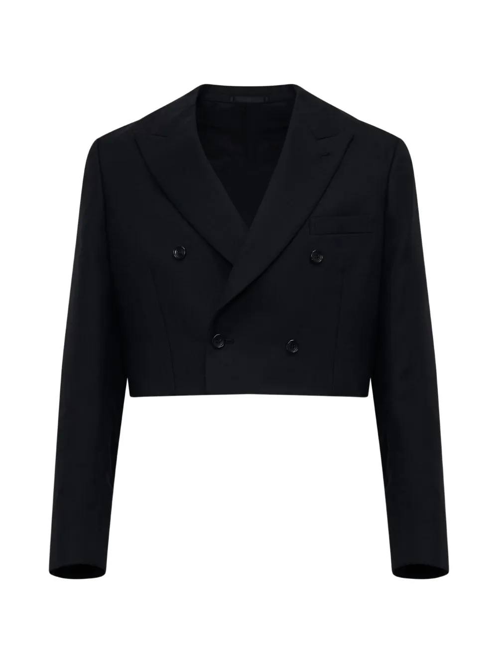 Comme des Garçons Homme Plus cut-out double-breasted blazer - Nero