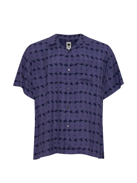 Vowels Wiggles graphic-print short-sleeved shirt