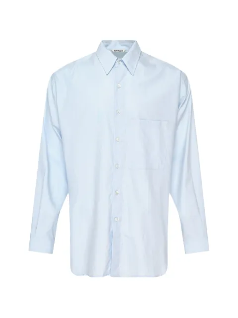 Auralee chest-pocket button-up shirt