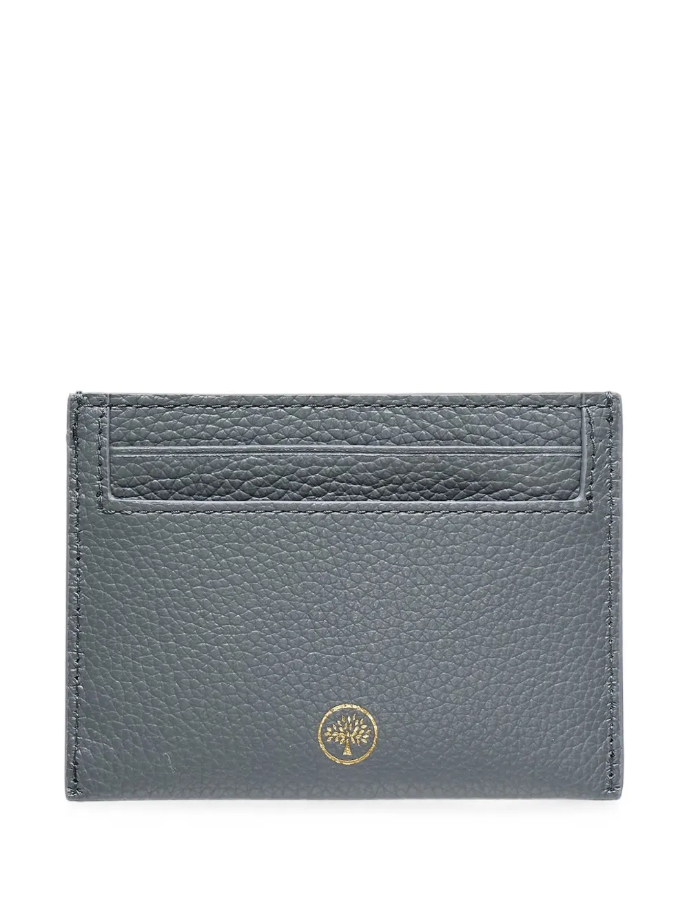 Mulberry grained leather card holder - Grigio