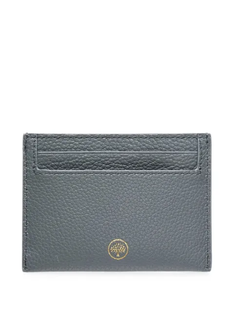 Mulberry grained leather card holder