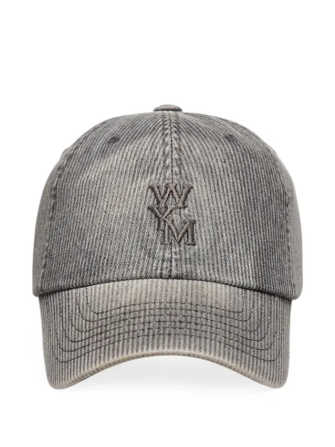 Wooyoungmi logo-embroidered corduroy baseball cap