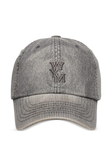 Wooyoungmi logo-embroidered corduroy baseball cap