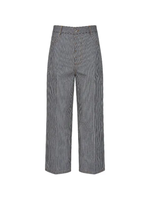 AMI Paris striped-pattern jeans
