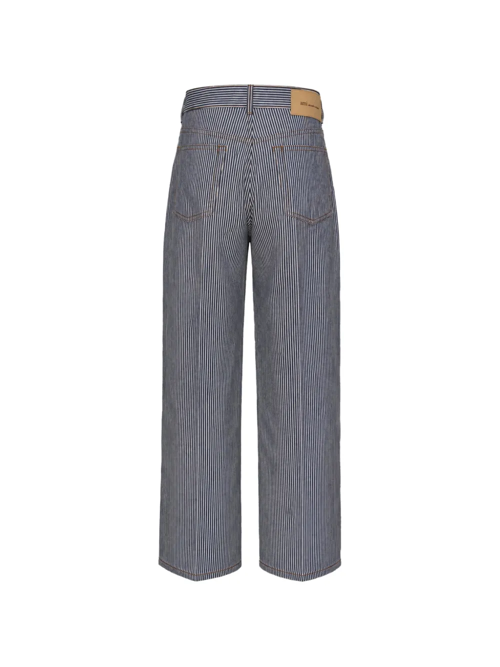 AMI Paris Jeans met streep-patroon Blauw
