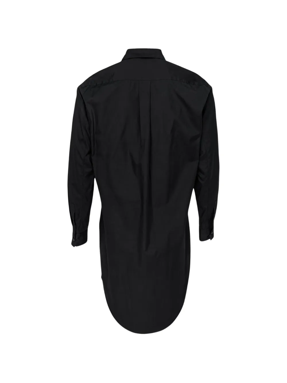 Comme des Garçons Homme Plus Katoenen overhemd met lange achterkant Zwart