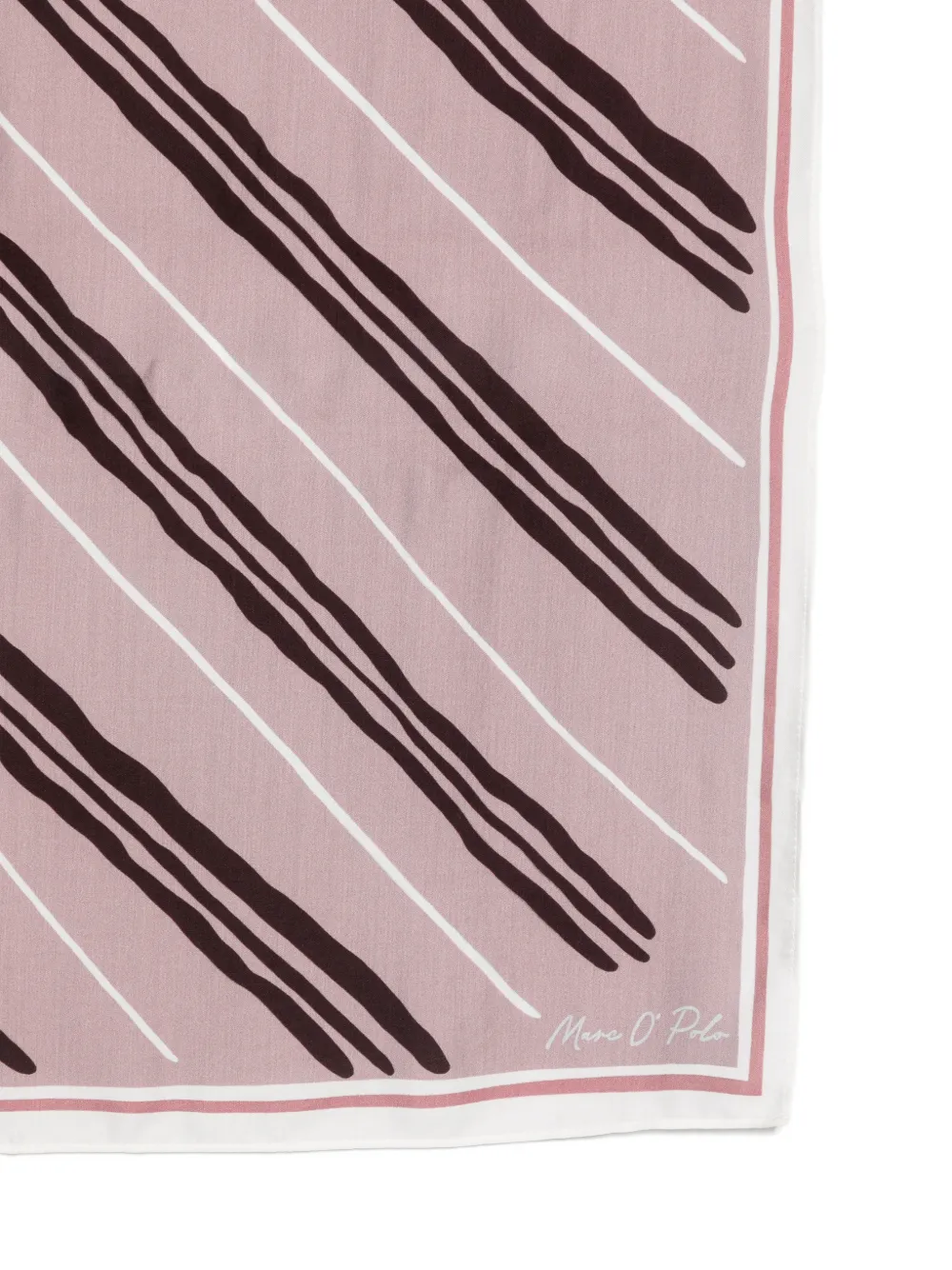 Marc O'Polo Sjaal met diagonale streep Roze