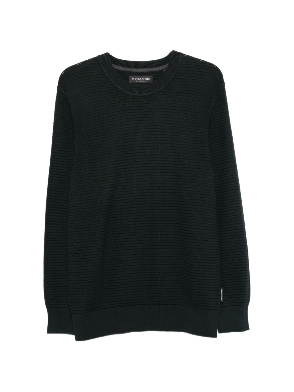 Marc O'Polo horizontal-ribbed crew-neck sweater