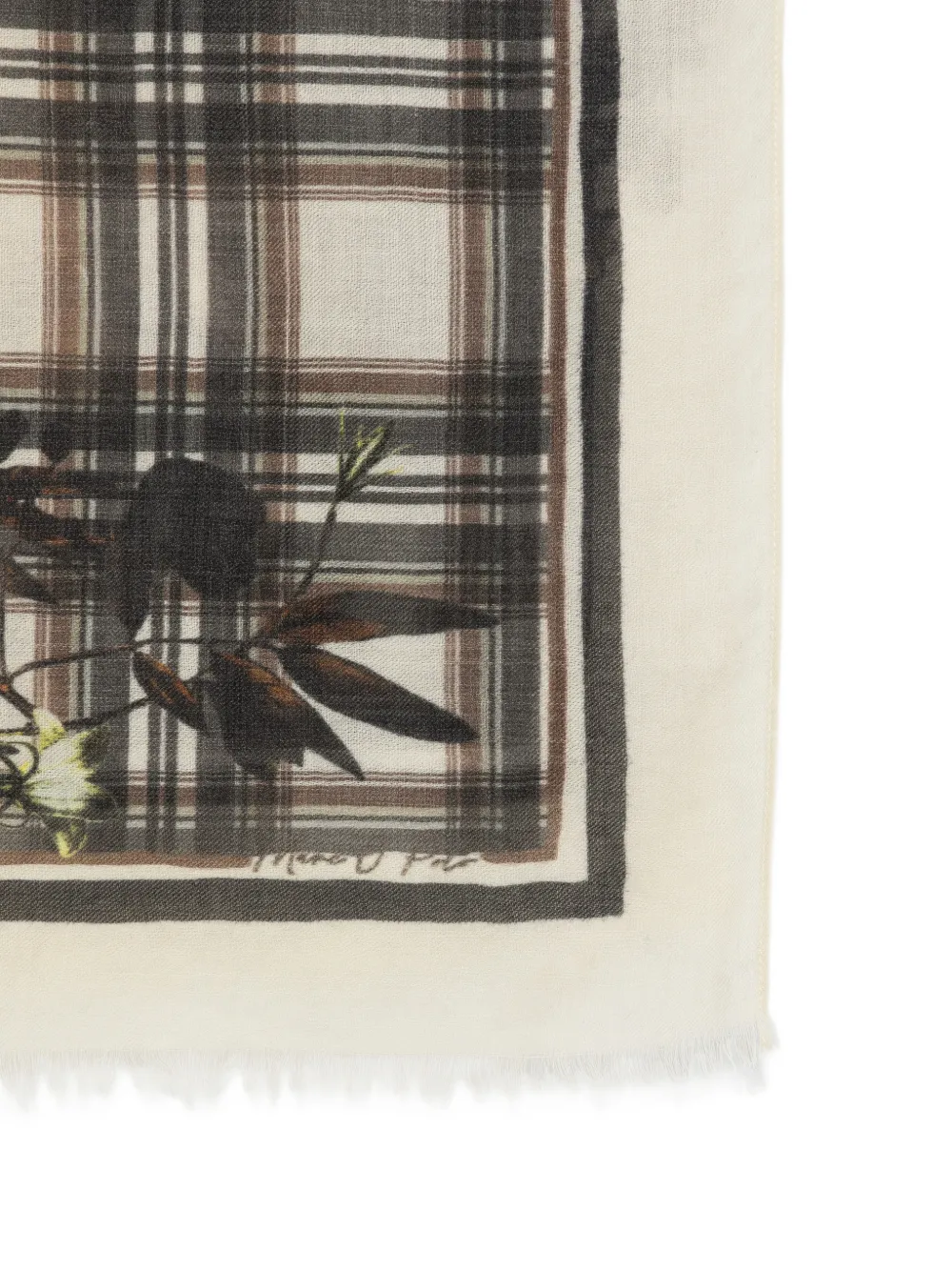 Marc O'Polo Sjaal met bloemenprint Beige