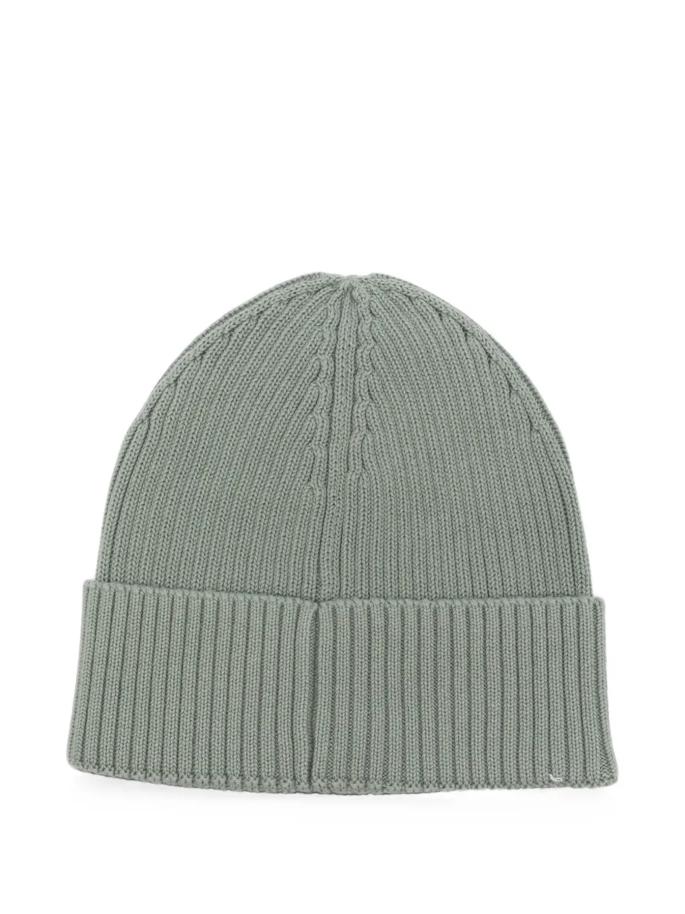 Marc O'Polo ribbed-knit beanie hat Groen