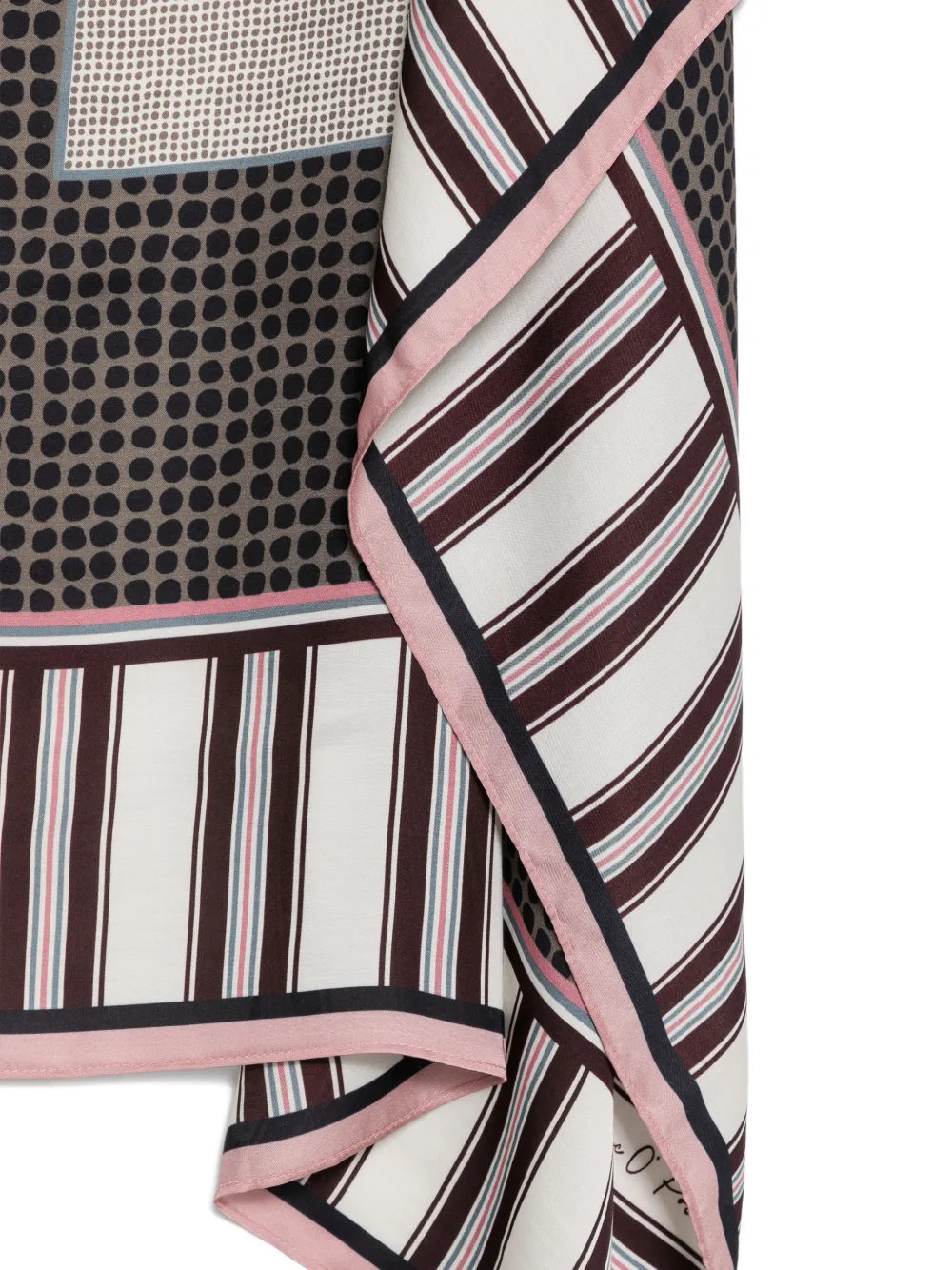 Marc O'Polo Sjaal met geometrische print Wit