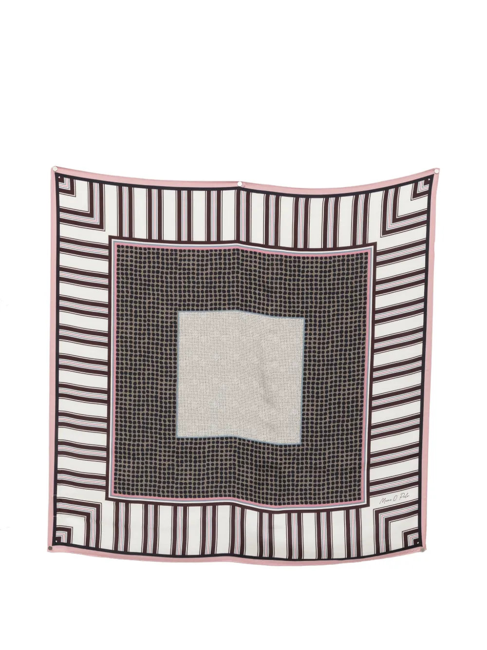 Marc O'Polo geometric-print striped scarf