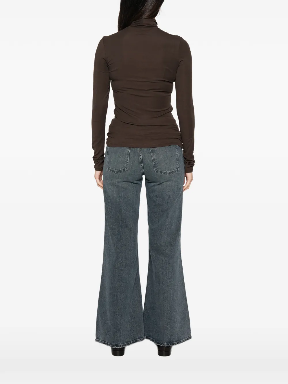 Marc O'Polo roll-neck long-sleeve sweater Bruin