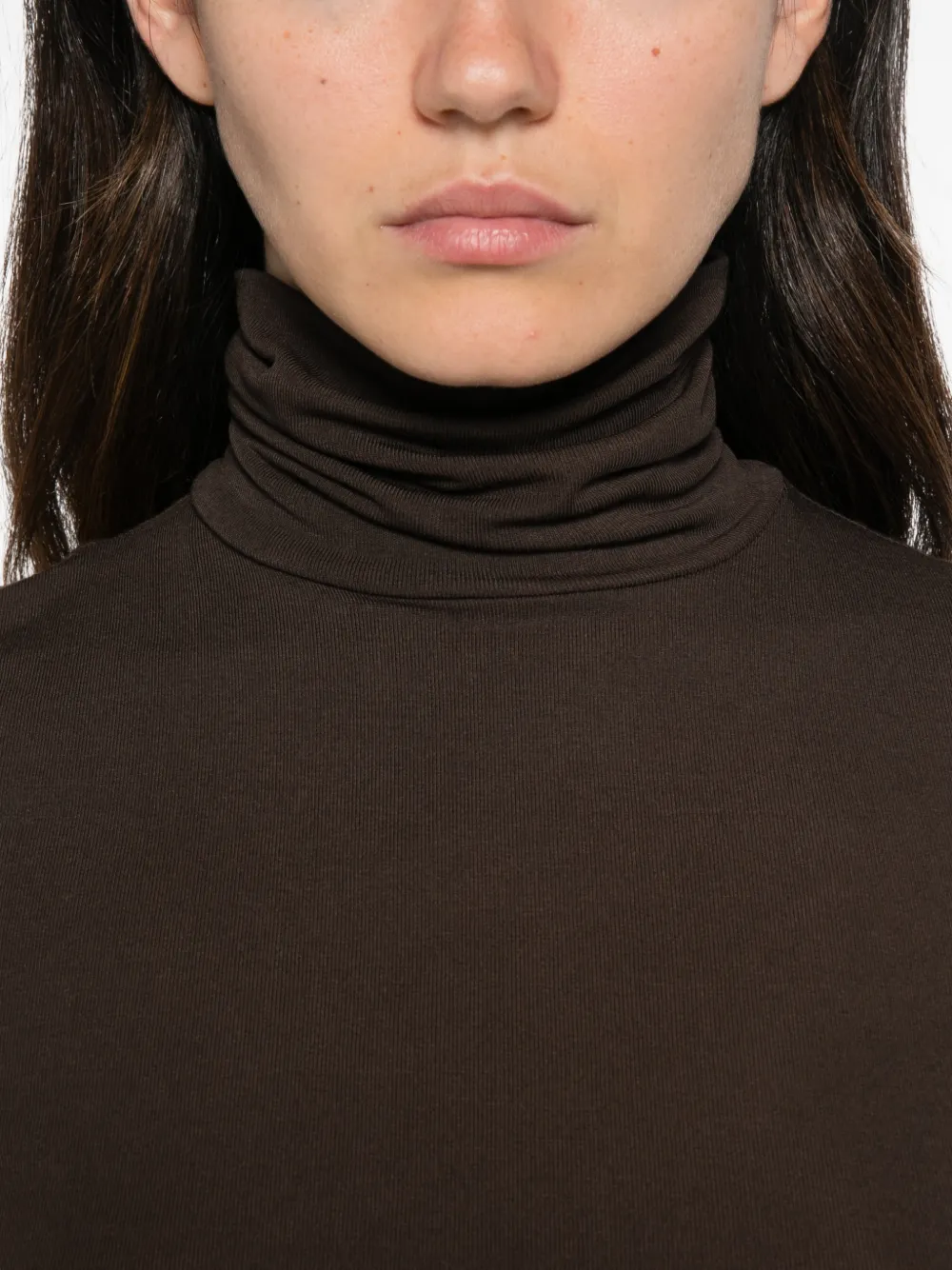 Marc O'Polo roll-neck long-sleeve sweater Bruin