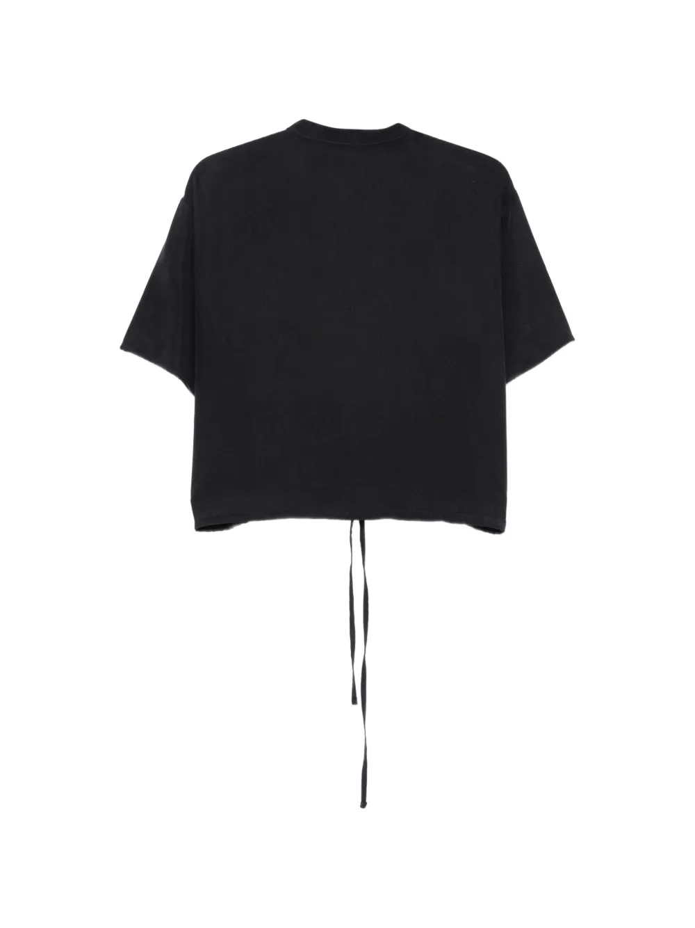 Marc O'Polo drawstring-hem cropped shirt Blauw