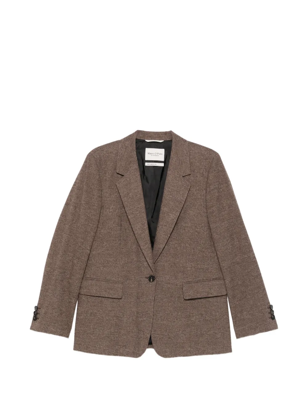 Marc O'Polo check-pattern single-breasted blazer