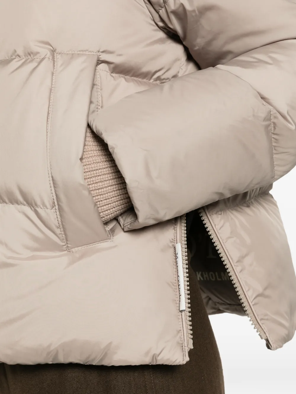 Marc O'Polo Donsjack met capuchon Beige