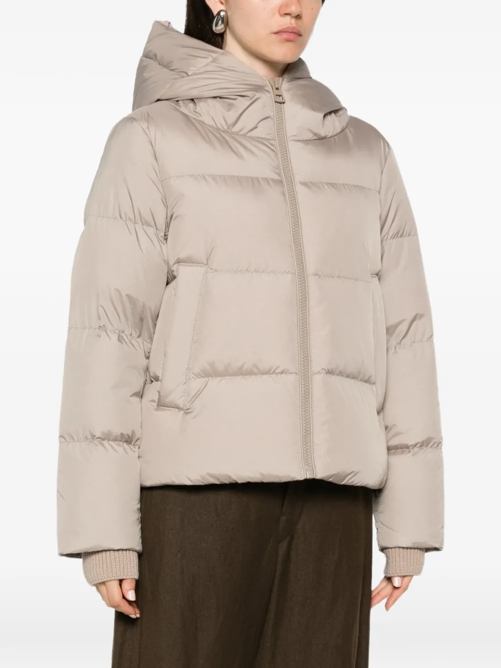 Marc O'Polo Donsjack met capuchon Beige
