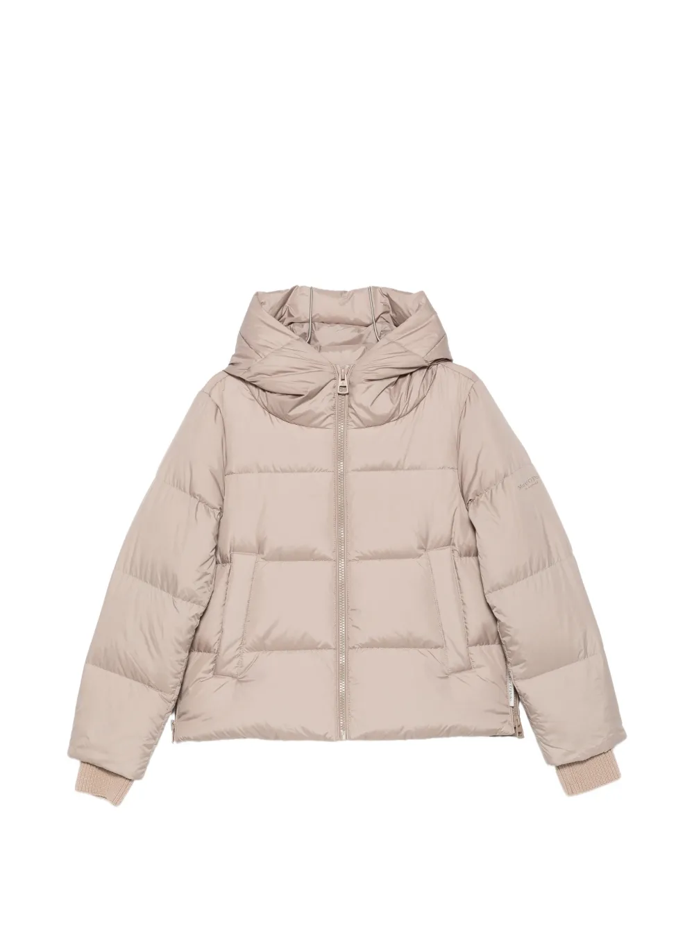 Marc O'polo Hooded Puffer Jacket In Gray