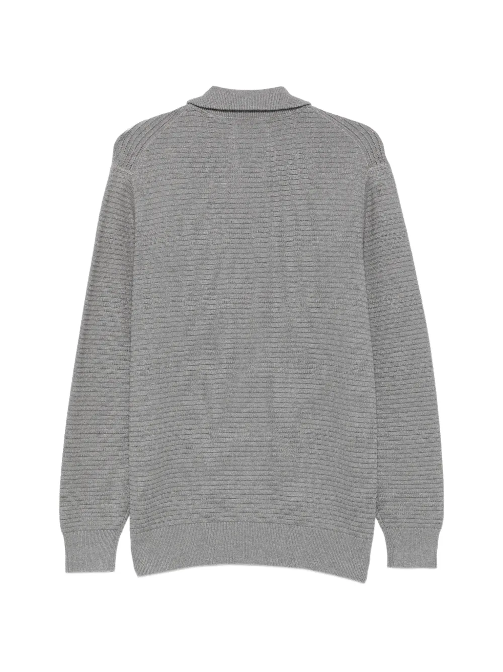 Marc O'Polo Geribbeld vest met rits Grijs