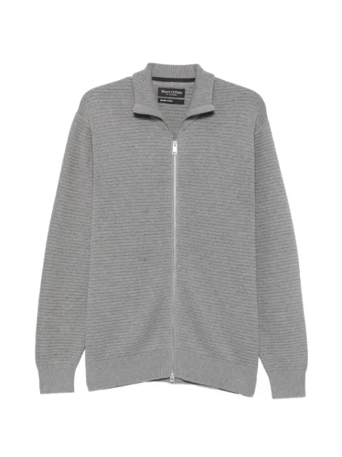 Marc O'Polo ribbed zip-up cardigan