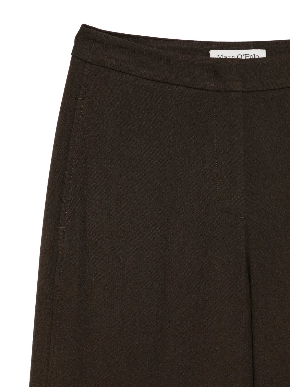 Marc O'Polo Pantalon met wijde pijpen Bruin