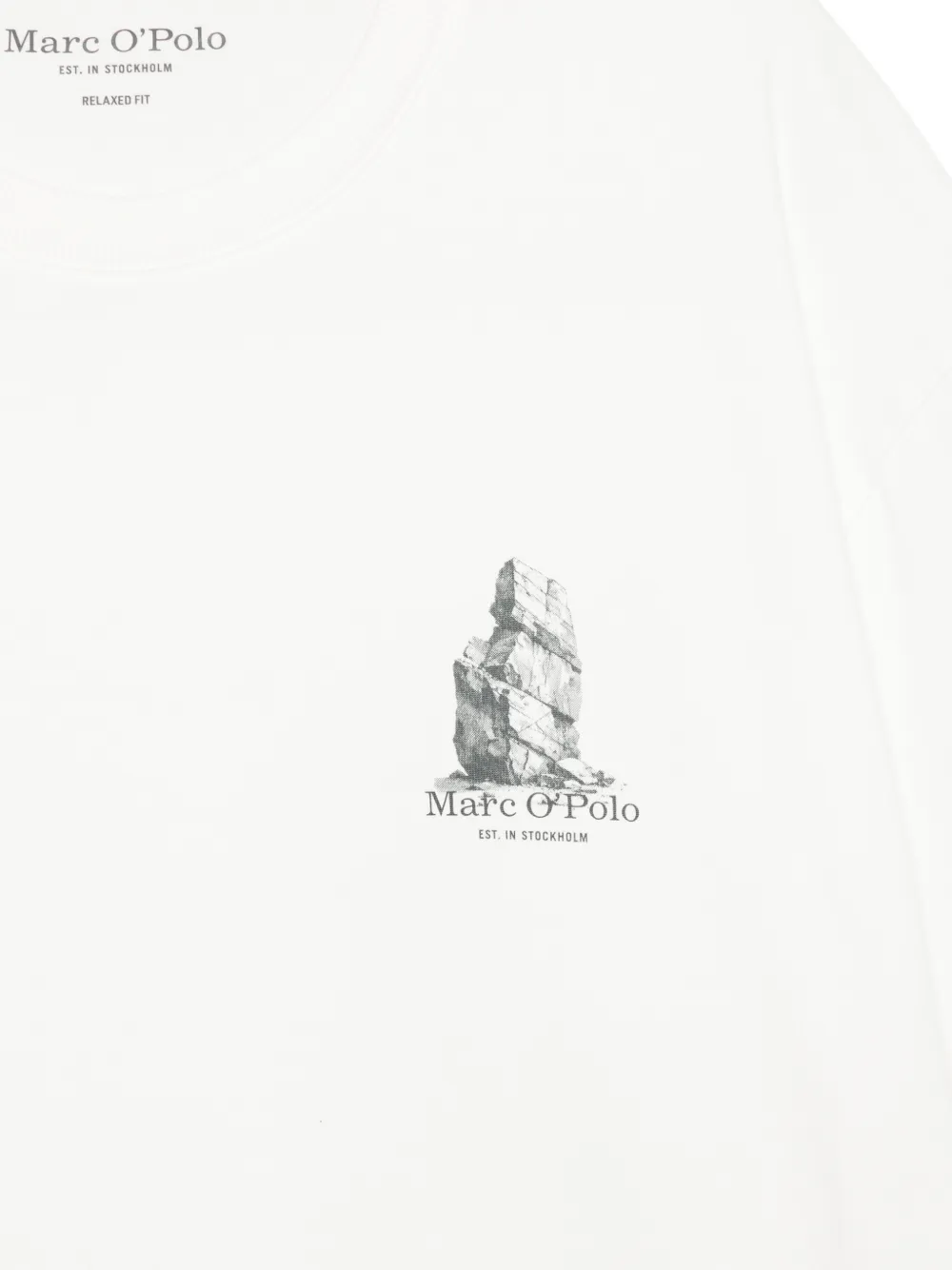 Marc O'Polo graphic-print T-shirt Wit