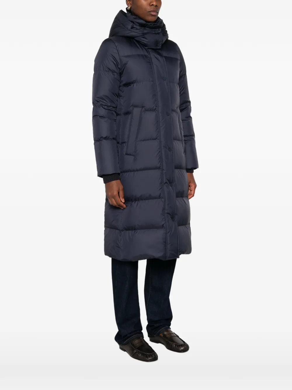 Marc O'Polo Gewatteerde jas met capuchon Blauw