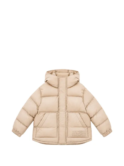 MM6 Maison Margiela Kids quilted hooded jacket