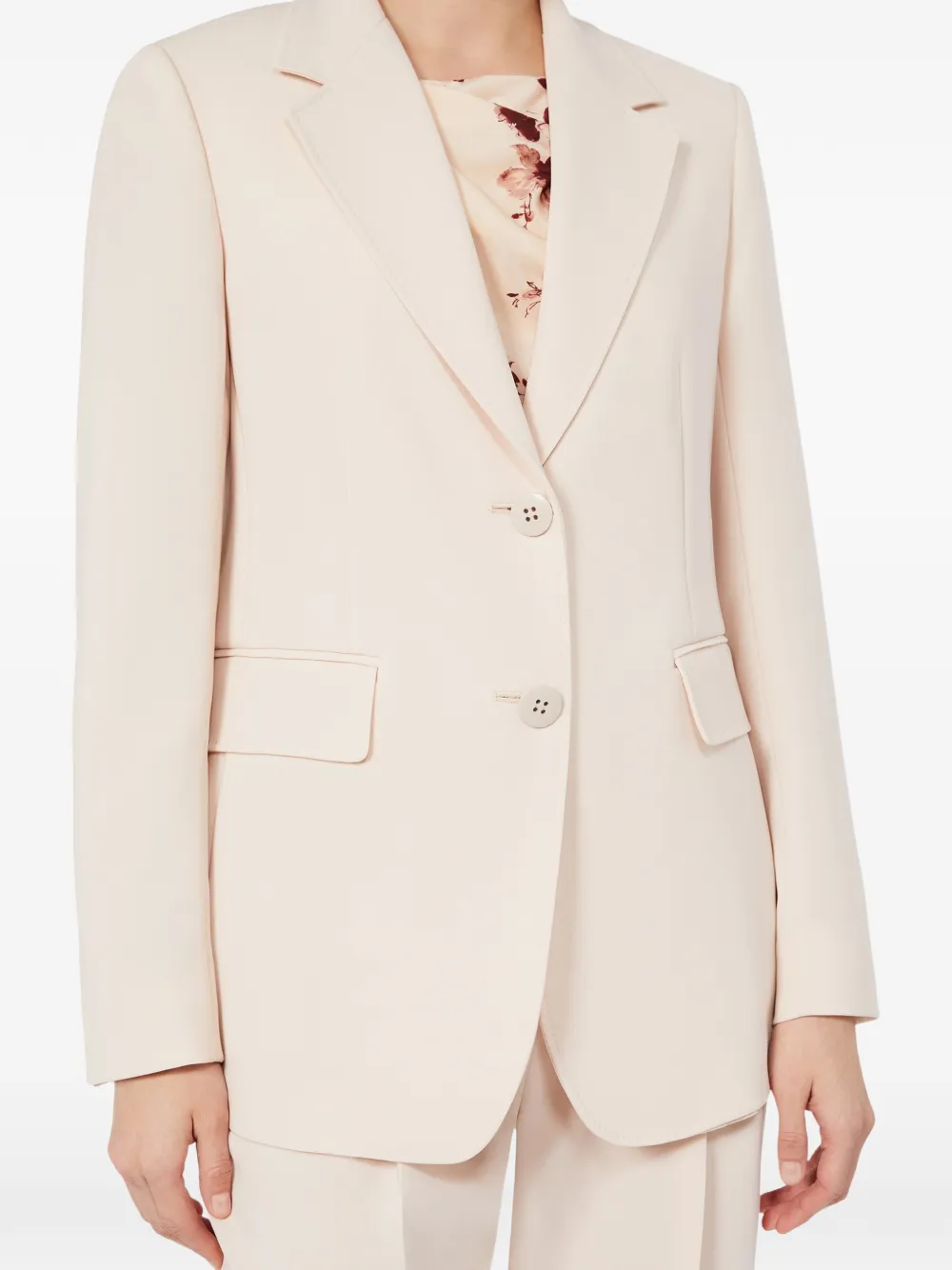 Max Mara Single-breasted Blazer In Neutrals