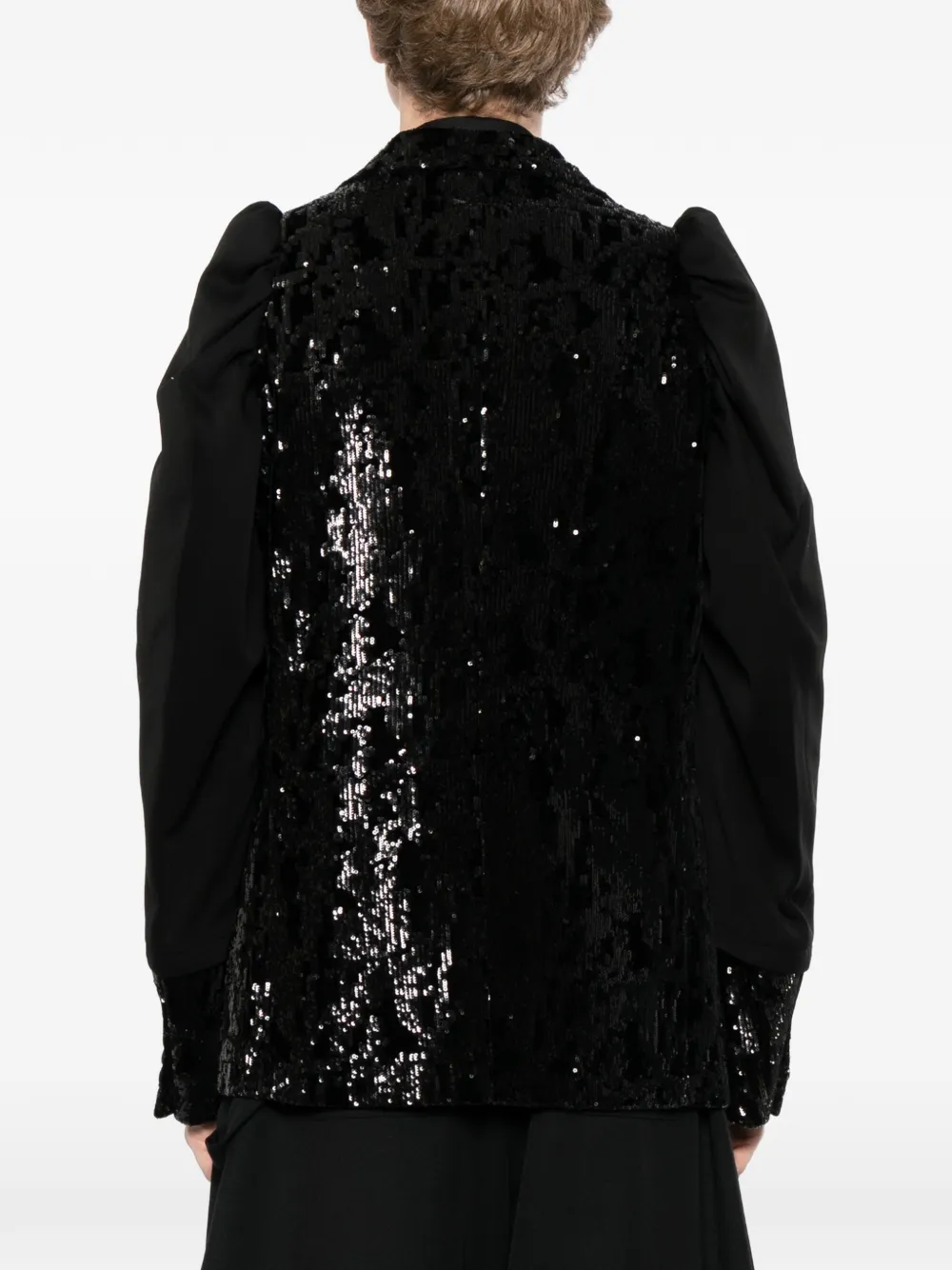 Comme des Garçons Homme Plus sequin-embellished blazer Zwart