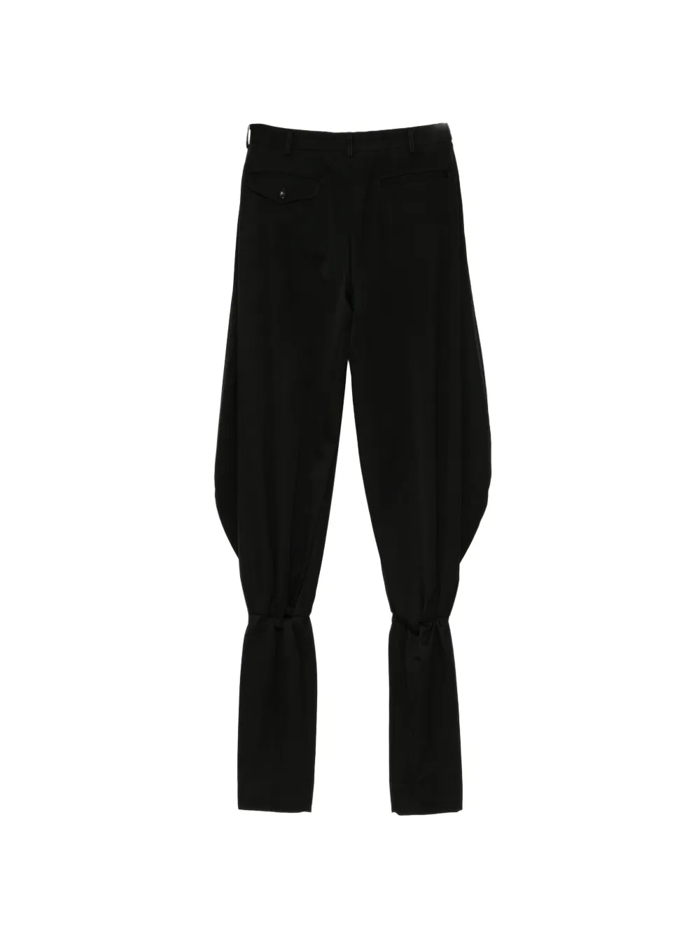 Comme des Garçons Homme Plus Wollen broek van doeskin Zwart
