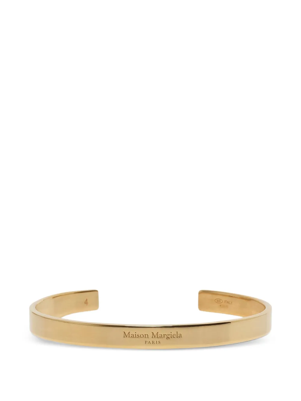 Maison Margiela logo cuff bracelet - Oro